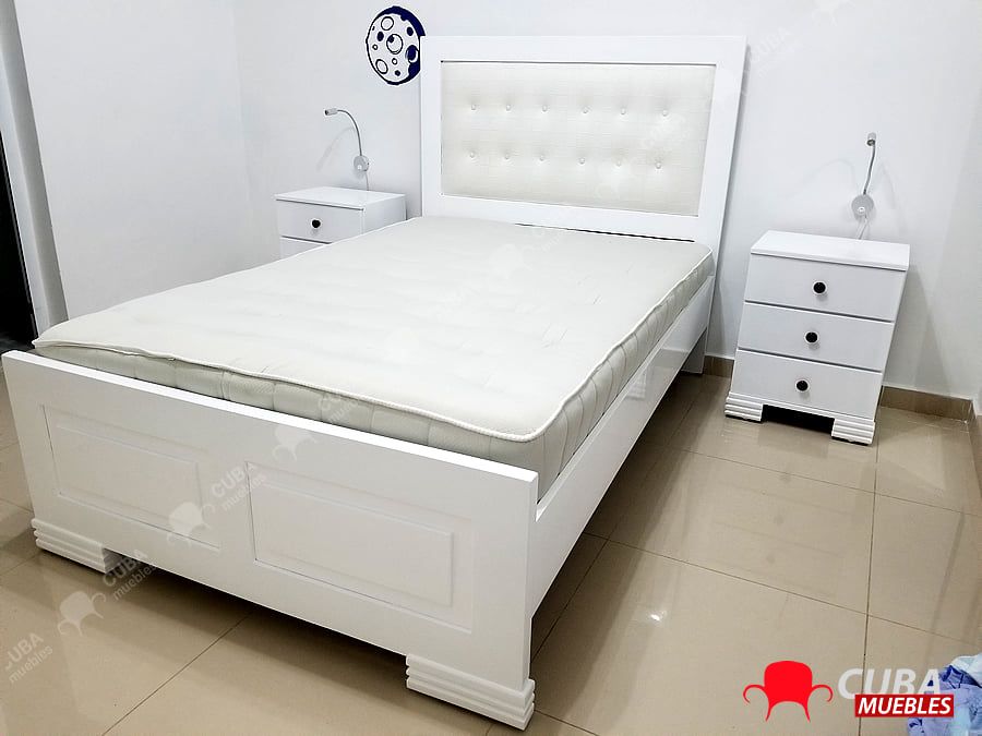 Cama Virgin Blanca Completa 3/4 - Imagen 8