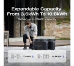 EF ECOFLOW Estación de energía portátil DELTA Pro de 3600 Wh, 5 salidas de CA de 120 V, 3600 W, carga rápida de 2.7 horas, generador solar para uso doméstico, corte de energía, campamento, caravana, DELTA Pro - Imagen 4