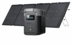 EF ECOFLOW Solar Generator DELTA2 with 220W Solar Panel, LFPLiFePO4 Battery, Fast Charging, Portable Power Station for Home Backup Power, Camping & RVs DELTA 2+220W