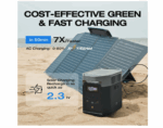 EF ECOFLOW Solar Generator DELTA2 with 220W Solar Panel, LFPLiFePO4 Battery, Fast Charging, Portable Power Station for Home Backup Power, Camping & RVs DELTA 2+220W - Imagen 3