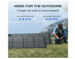 EF ECOFLOW Solar Generator DELTA2 with 220W Solar Panel, LFPLiFePO4 Battery, Fast Charging, Portable Power Station for Home Backup Power, Camping & RVs DELTA 2+220W - Imagen 7